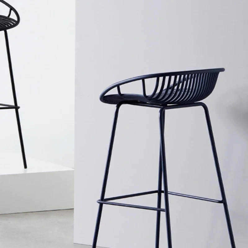 Nordic ห้องนั่งเล่นโมเดิร์น Minimalist สํานักงานเก้าอี้บาร์สูงรับประทานอาหารโลหะเก้าอี้เล่นเกมกลางแจ้ง Camping Sedie สไตล์เฟอร์นิเจอร์