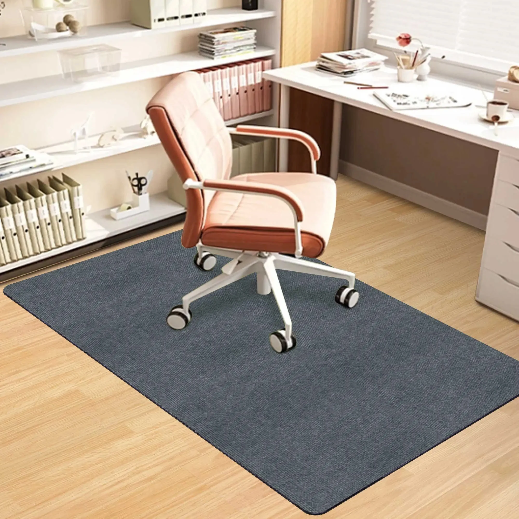 Tapete para silla de 90x120cm, tapete para silla rodante de oficina de madera dura, tapete para silla de juegos de ordenador, dormitorio y sala de estar