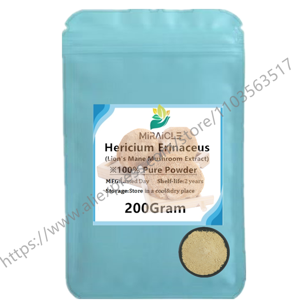 Customized 100% Pure Lions Mane Mushroom Extract Powder Packaging Bulk Hericium Erinaceus Out Packing Aluminum Foil Bag