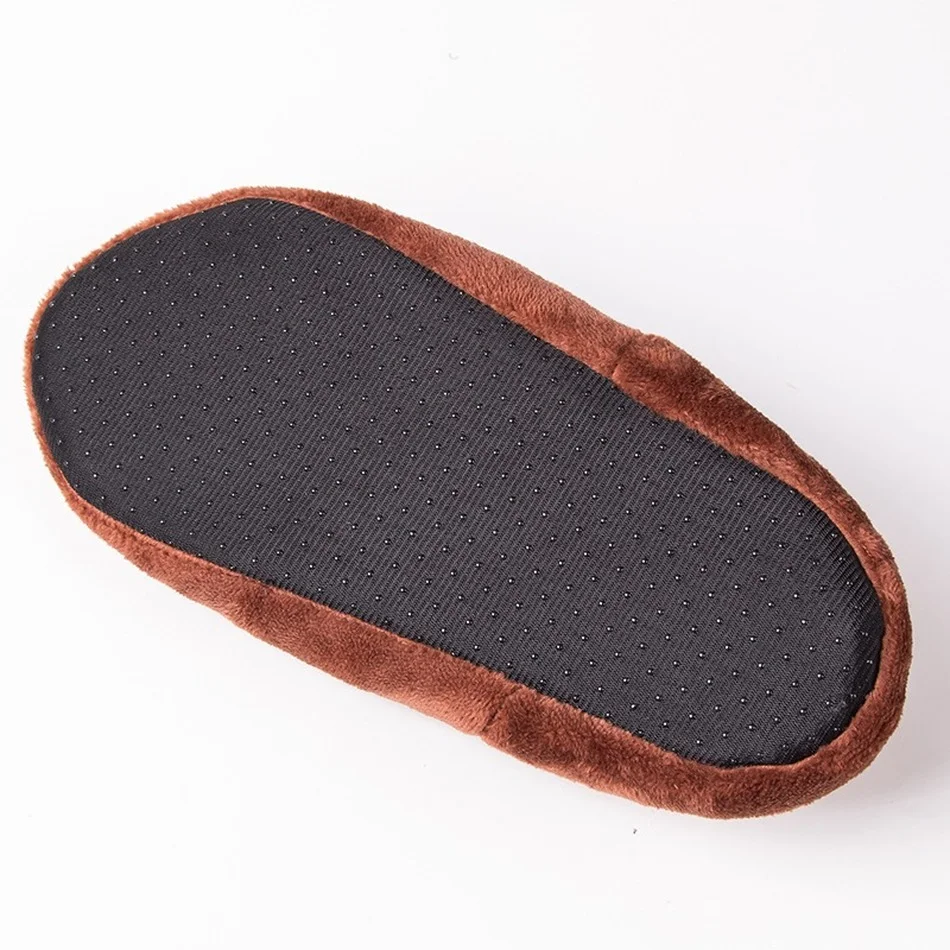 Casa masculina chinelos fofo casa inverno quente plus size antiderrapante pelúcia macio confortável masculino casual sapatos de chão interior preguiçoso plano fuzzy