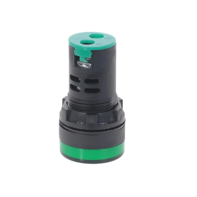 10個グリーンボタン22ミリメートルパネルマウントled電源インジケータパイロット信号光ランプAD16-22 12v 24v 110v 220v