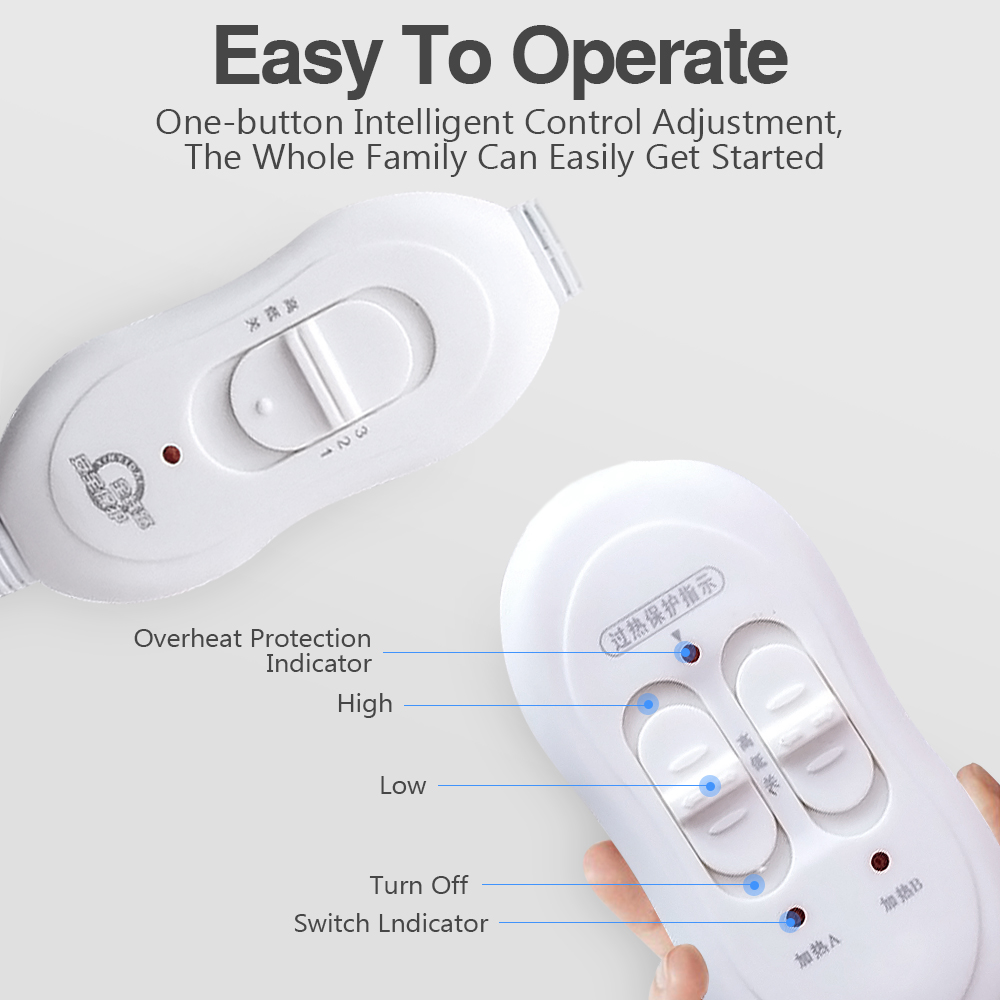 110V 220V Electric Blanket Thicker Heaters Home Bed Sheet Thermal Mat Heating Mattress Winter Thermostat Double Body Warmer Pads