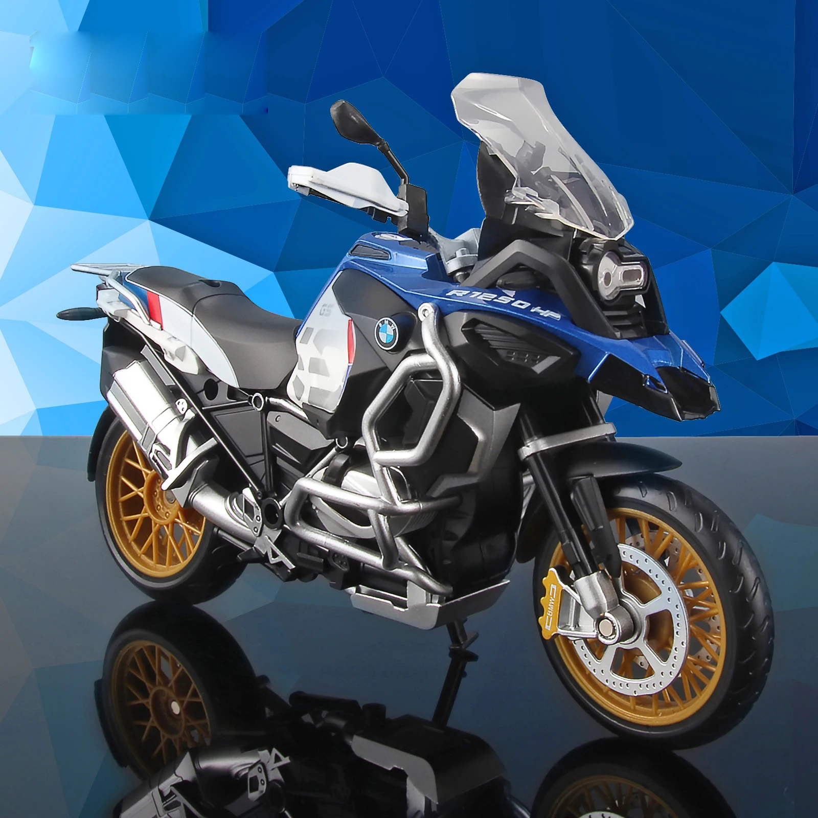 CCA R1250 GS. Modelo de motocicleta de coche fundido a presión de aleación 1:12, regalo de juguete, modelo de motocicleta estática fundida a presión