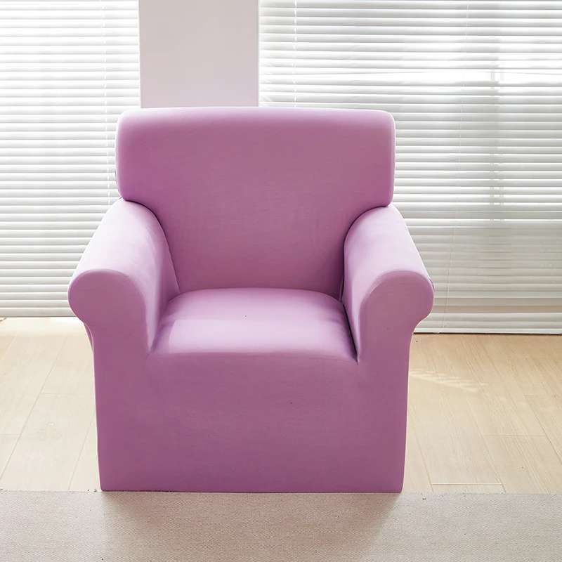 Funda elástica para sofá, funda para sofá de Color sólido, Protector de muebles suave antideslizante a prueba de polvo para decoración del hogar y la sala de estar, 1 ud.