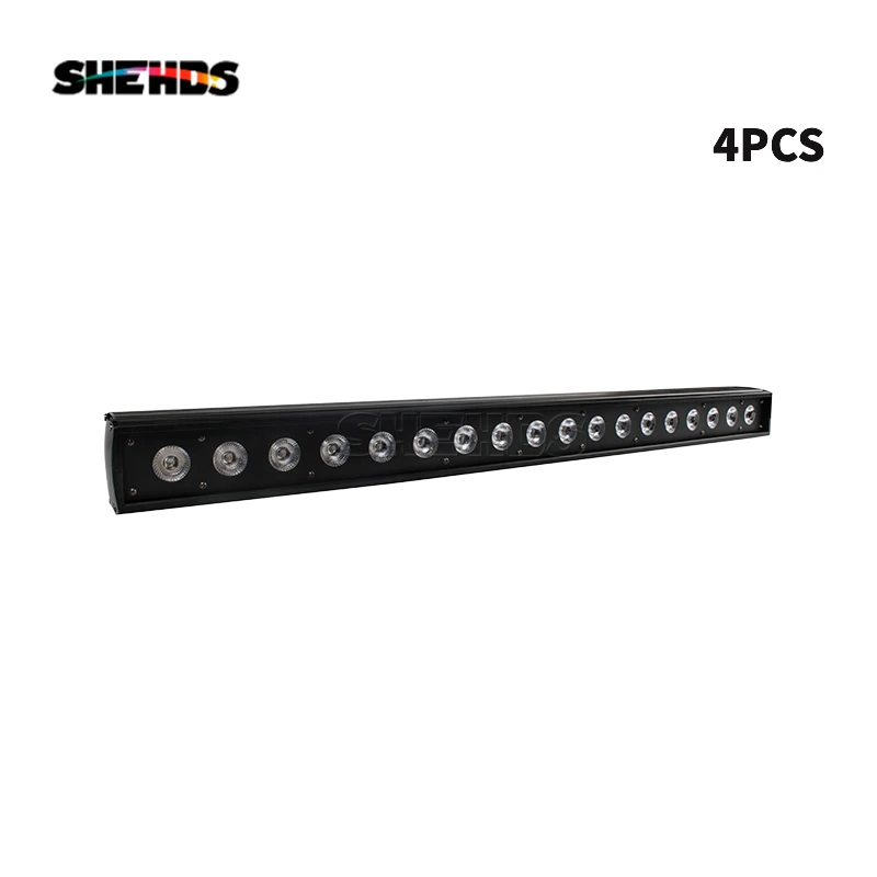 SHEHDS 1/2/4 szt. LED 18x18W Wash Wall Floodlight DMX512 Reflektor Ścienny do Oświetlenia Scenicznego, DJ Disco, Wesela, Bożego Narodzenia, Oświetlenie Publikum