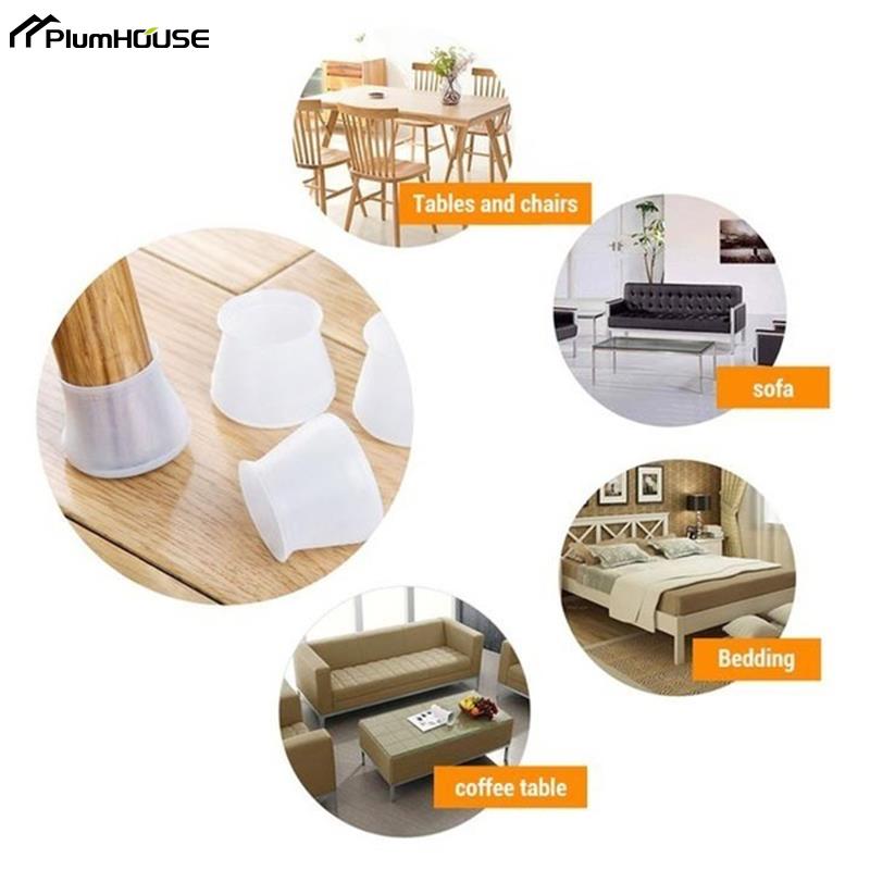 20 stücke PVC Möbel Bein Schutz Abdeckung Anti-slip Tisch Beine Tisch Füße Pad Boden Protector Für Stuhl Bein boden Schutz
