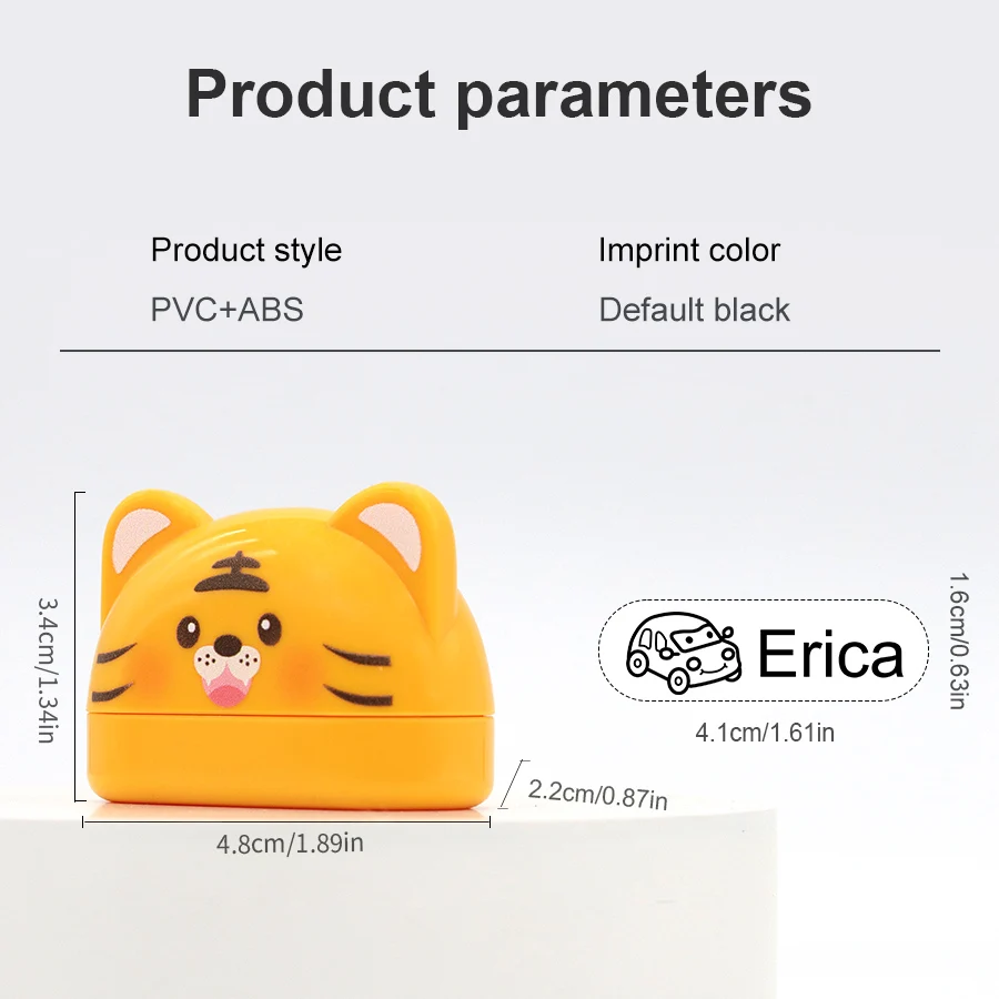 Personalized Name Stamps for Kindergarten: Custom Name Seals for Kids, Clothing Labels, Waterproof Textile Tags