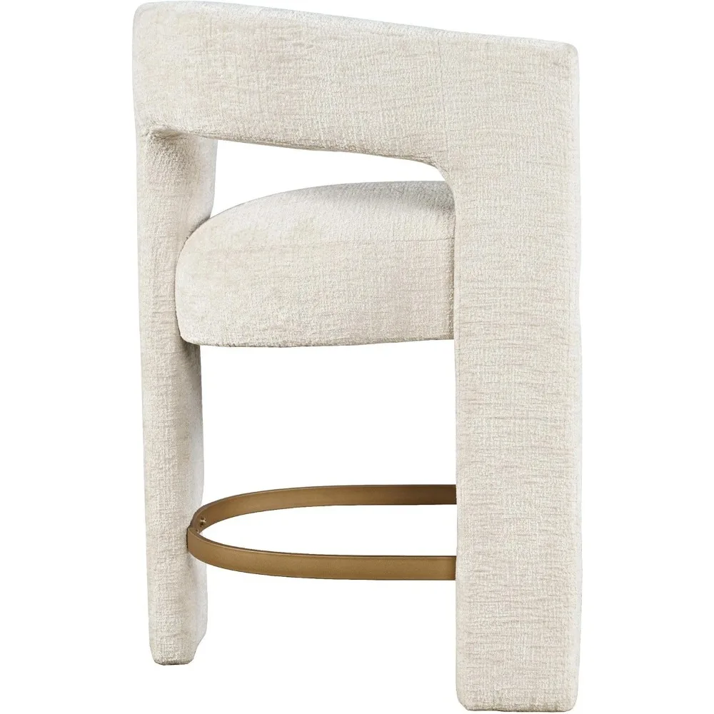 Jofran Upholstered Dining Chair with Arms – Versatile Bar Stools and Counter Height Bar Stools – Stylish Seating for Kitchen, Di