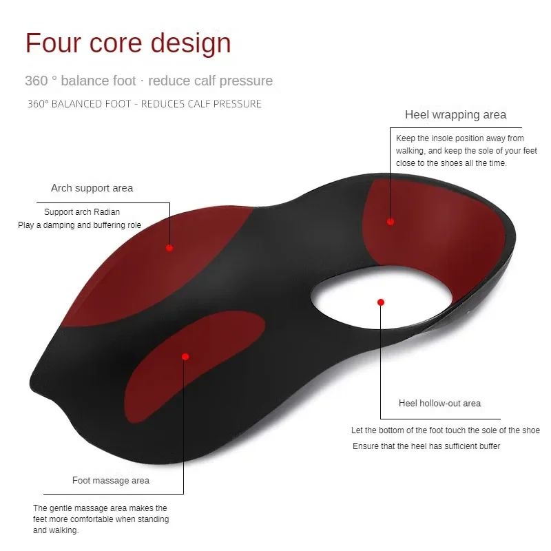 Piede piatto Gambe a forma di O Sottopiede per scarpe Correzione Supporto per arco Fascite plantare Solette ortopediche Inserto per la cura del piede per uomo/donna