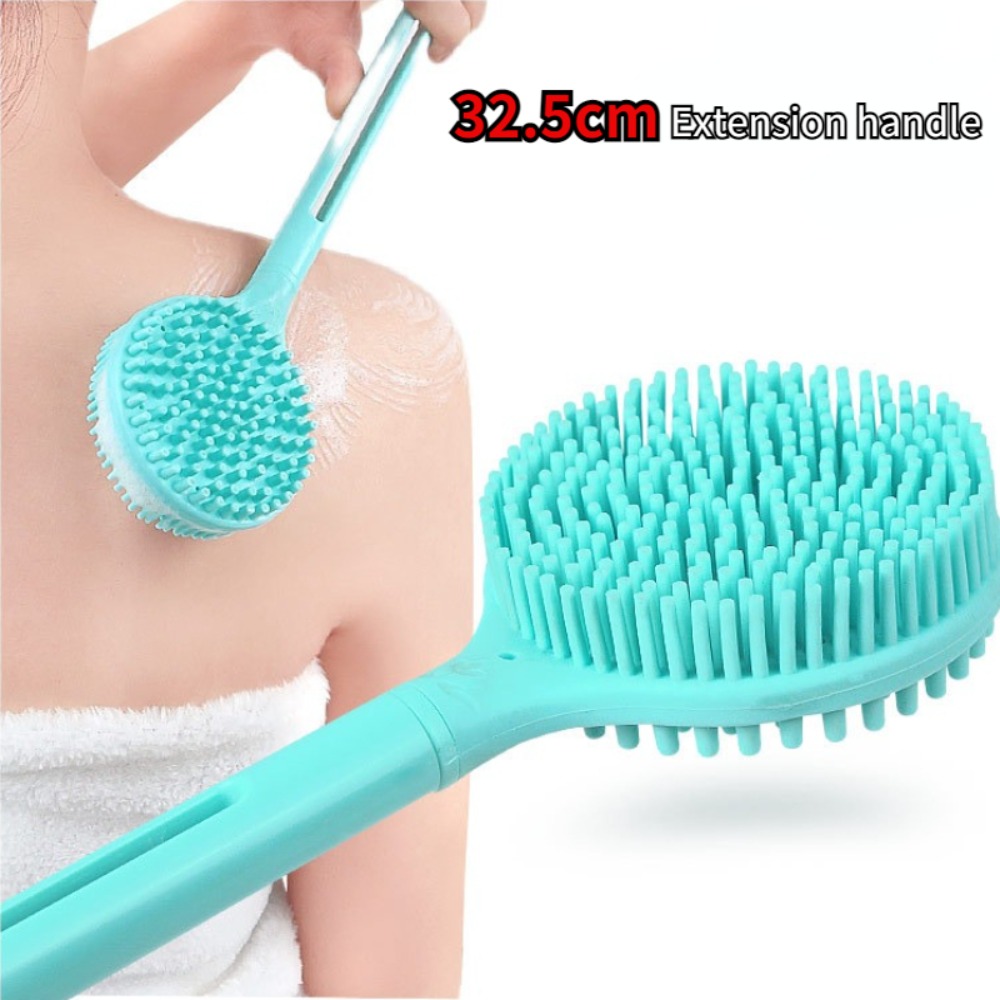 1pc doppelseitige Bad Dusche Pinsel langstieligen SPA Wäscher Haut Reinigung Pinsel für Körper Bad Zubehör saubere Werkzeuge
