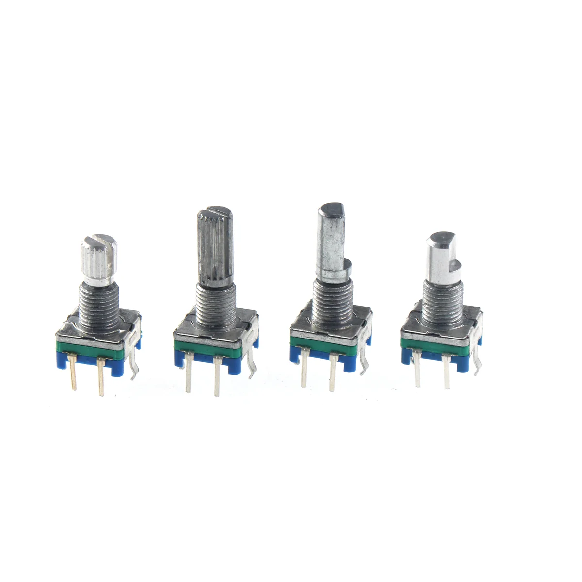 Encoder rotativo asse metà / prugna 2 pezzi, lunghezza impugnatura 15mm / 20mm interruttore codice/EC11/potenziometro digitale con interruttore