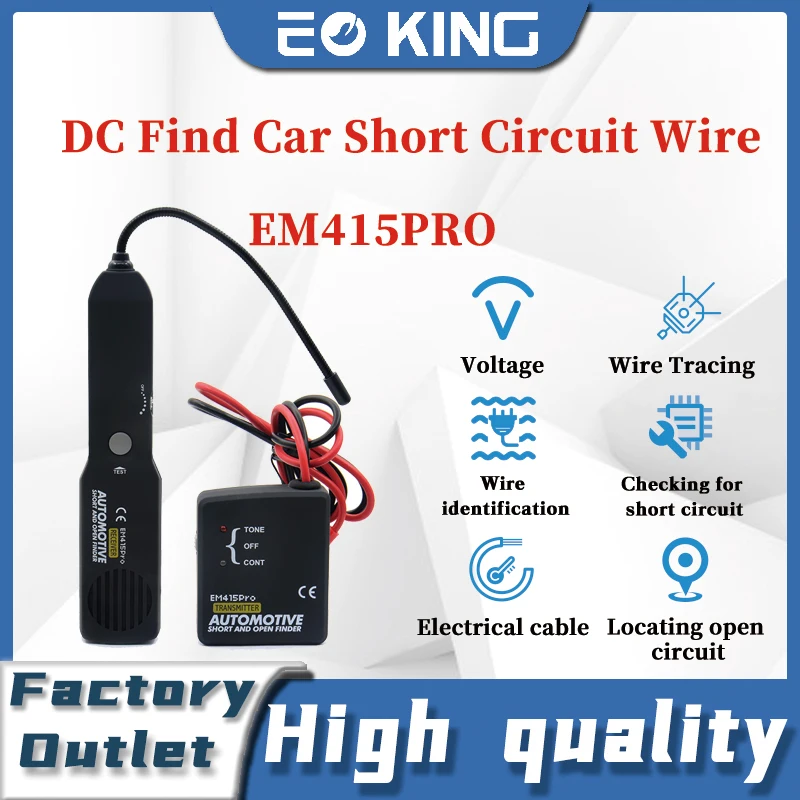 EM415PRO traqueur de câbles courts pour automobile et détecteur de fils ouverts universel EM415 PRO 6-42V DC trouver le fil de court-Circuit de voiture