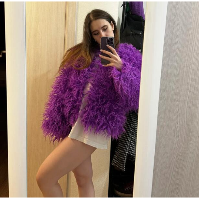 ฤดูใบไม้ร่วงฤดูหนาว 18 สี Faux FUR Coat และแจ็คเก็ตผู้หญิงสบายๆรอบคอขนสัตว์เสื้อหญิง
