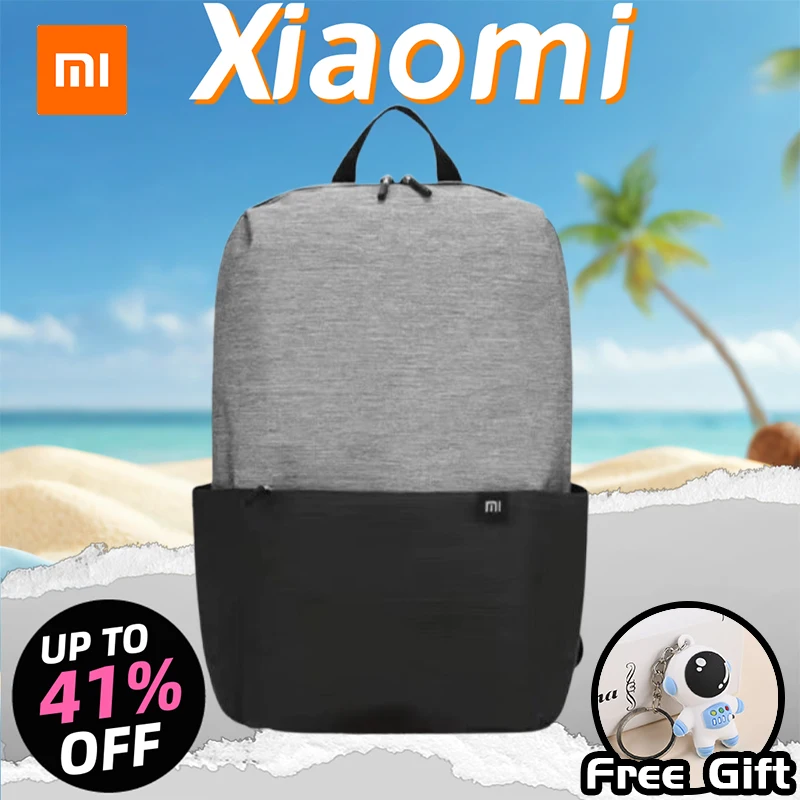 XIAOMI Mochila pequeña colorida, bolso de hombro para hombres y mujeres, bolso deportivo portátil impermeable para estudiantes al aire libre, bolso para ordenador portátil de 10-20L