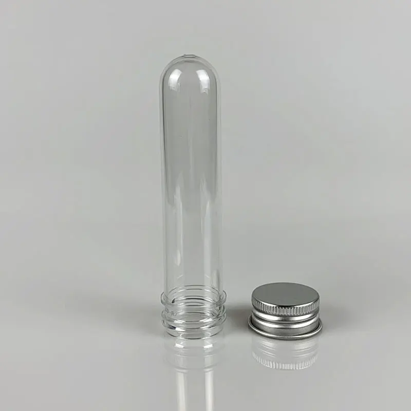 20 Pz Lab 30 ml PET Provetta Bottiglia Trasparente Cilindrica Bottiglia Riutilizzabile In Plastica Per Maschera Caramelle Linea Dati 25*110mm