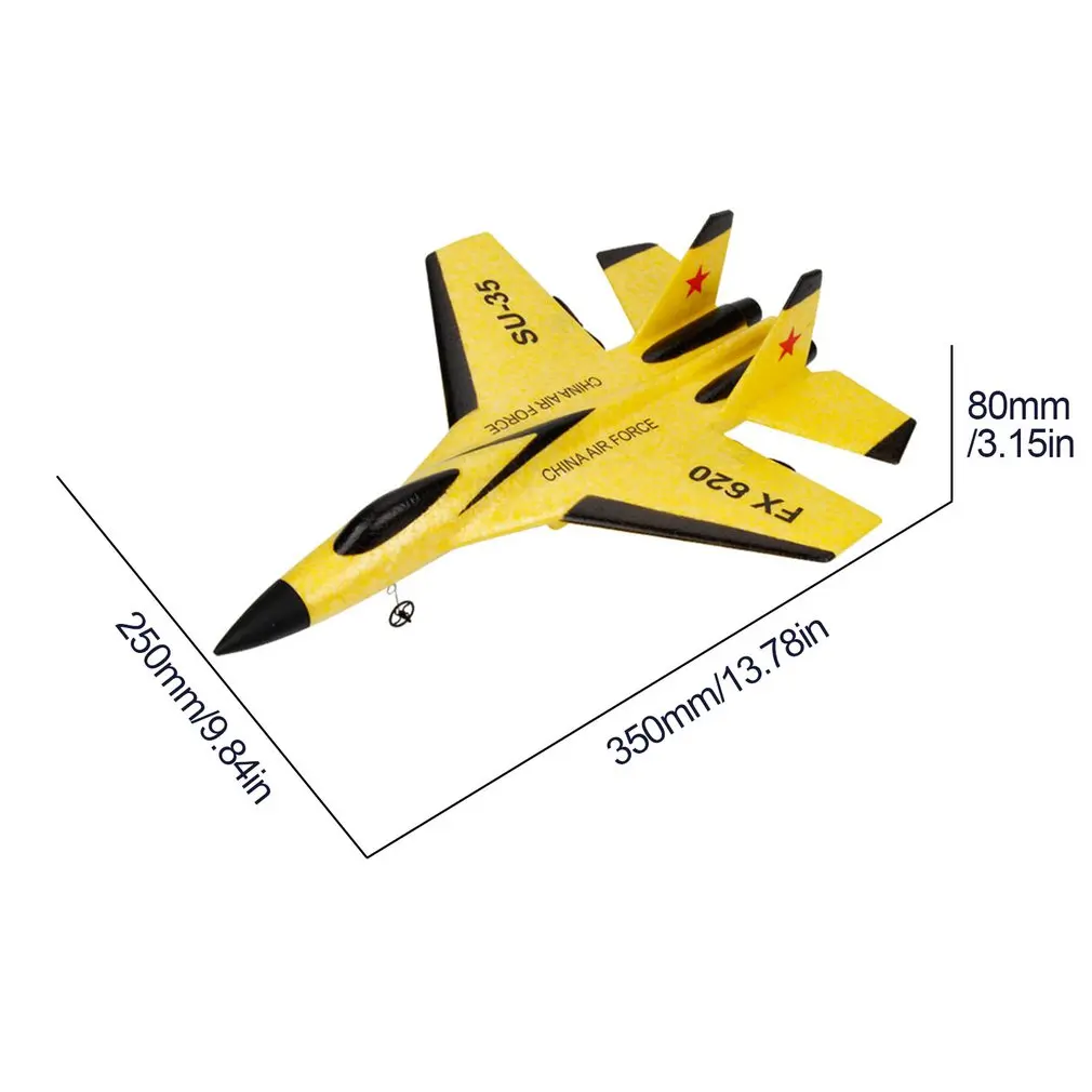 FX-620 SU-35 RC รีโมทคอนโทรลเครื่องบิน 2.4G รีโมทคอนโทรล Fighter Hobby เครื่องบินเครื่องร่อนเครื่องบินโฟม EPP ของเล่น RC เครื่องบินเด็กของขวัญ