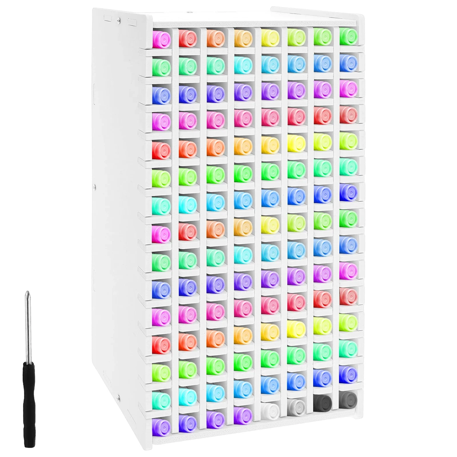 Portapenne per pennarelli da 120 slot Portapenne per desktop di grande capacità Organizzatore per matite colorate Portapenne per negozio di cancelleria