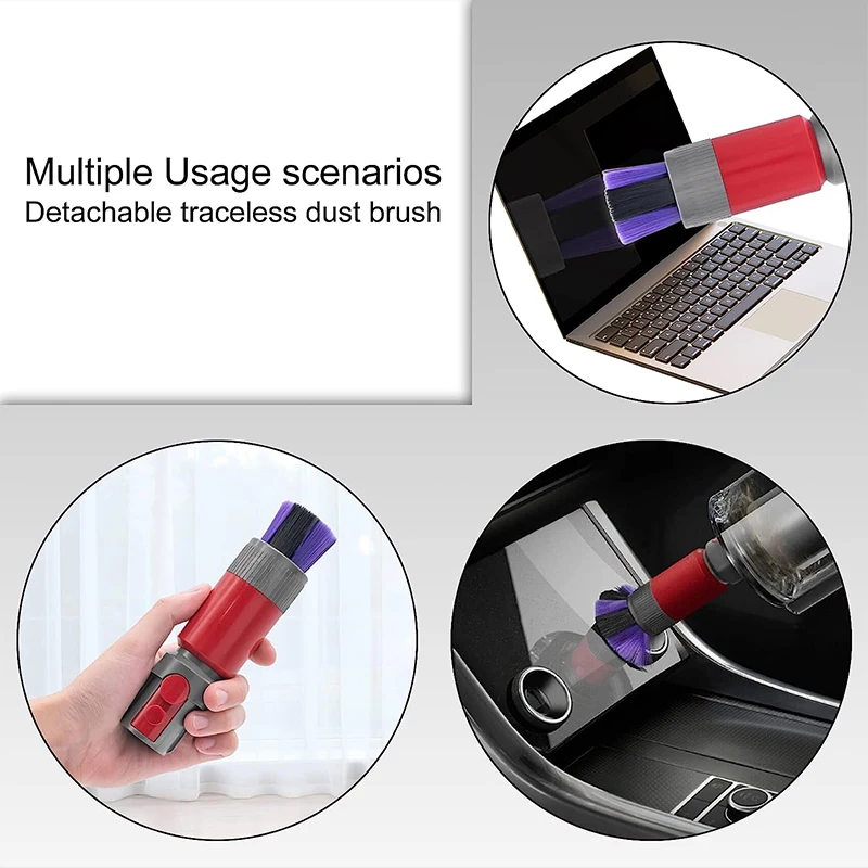 Aspirador de pó traceless cabeça escova macia para dyson v7 v8 v10 v11 v12 v15 aspirador universal cabeça sucção acessórios