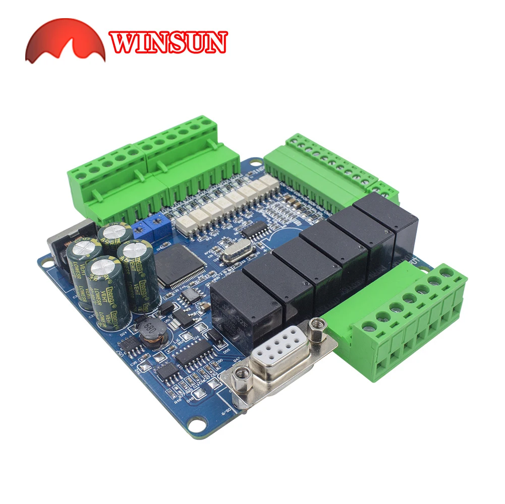 FX3U-14MR-14mt rtu plcボード8 in 6 out anolog 6ad 2da Modbus rs485 rtcリレートランジスタ6ch3kカウントボード