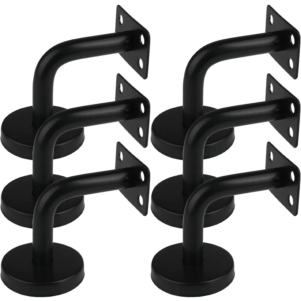Soporte de pasamanos para escaleras, soporte de barandilla de acero inoxidable resistente a la corrosión, 6 uds.