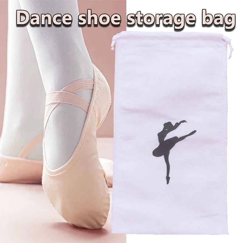 15X30CM Große Kapazität kinder Ballett Schuhe Lagerung Tasche Spiny Tuch Doppel Kordelzug Telefon Tanz Liefert Lagerung paket