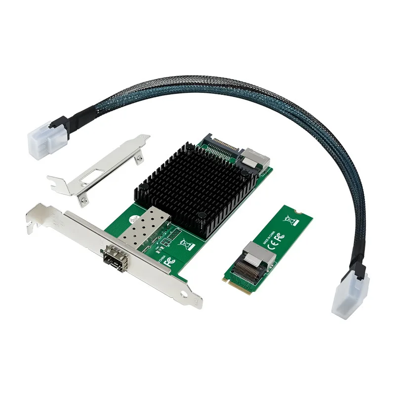 SFP + M.2 10G для чипа 82599 EN, сетевой адаптер Ethernet с одним портом