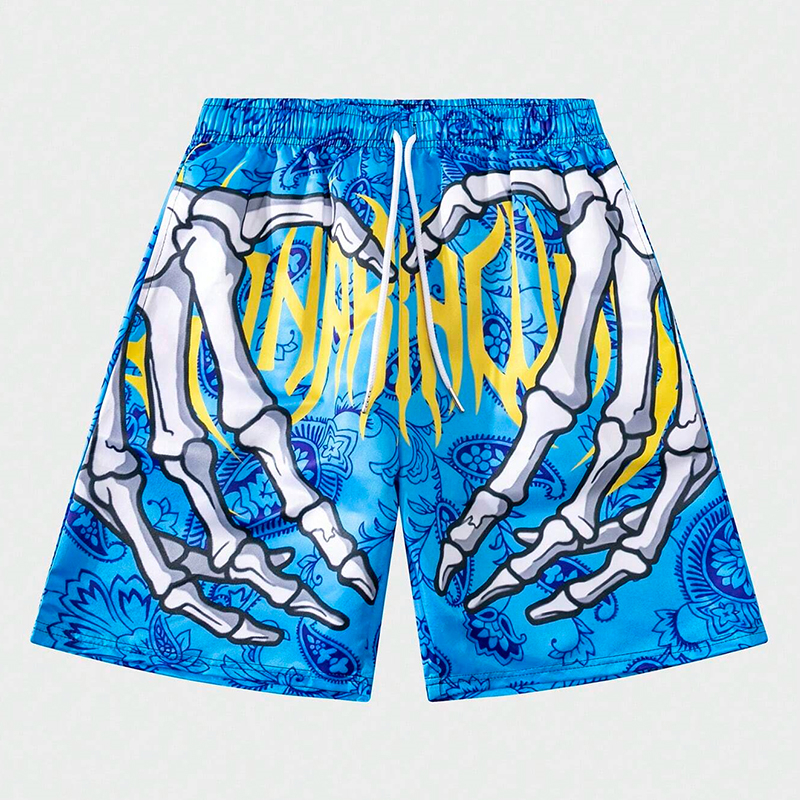 Short de plage respirant imprimé en 3D pour hommes, modules d'été, main de bébé, impression 152, sports de mode décontractés, tendance adt, nouveau