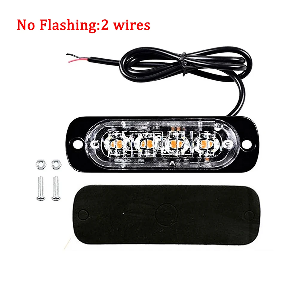 12/24V Led Knipperlicht waarschuwing baken lamp LED Trailer verlichting vrachtwagen van motorfiets Strobe signaal lamp ultradunne baken licht