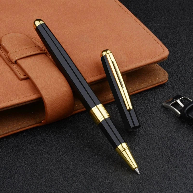 Wysokiej jakości długopis biznesowy do podpisywania, materiał ze stali nierdzewnej, wkłady wymienne, artykuły biurowe i do nauki.