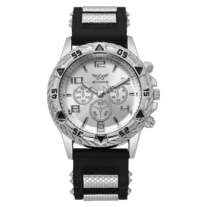 Mode luxe heren quartz horloge zakelijk casual siliconen band herenpolshorloge familie vrienden verjaardagscadeaus