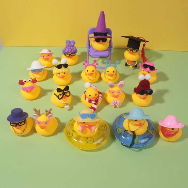 Rubber Duck Accessories Mini Dolls Accessories Bulk Mini Hat Neckla Headwear for mini rubber duck doll duck Accessories