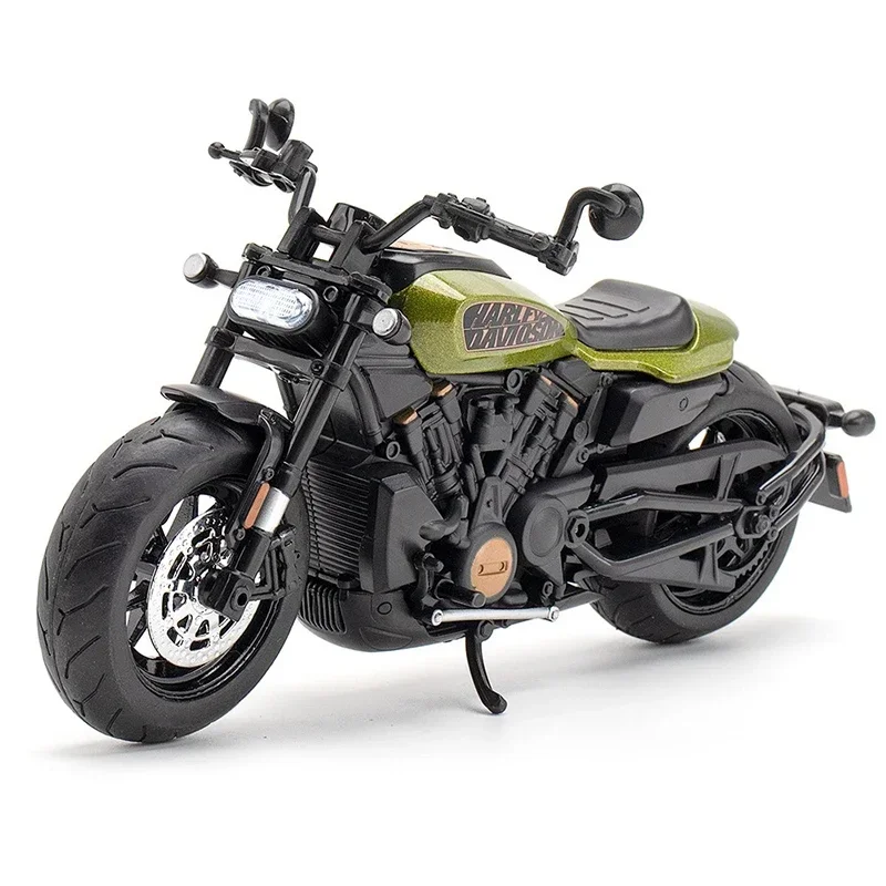 子供のためのハーレースポーツスターのレーシングバイクモデル,DIYストリートスポーツ,おもちゃのギフト,合金,1:12