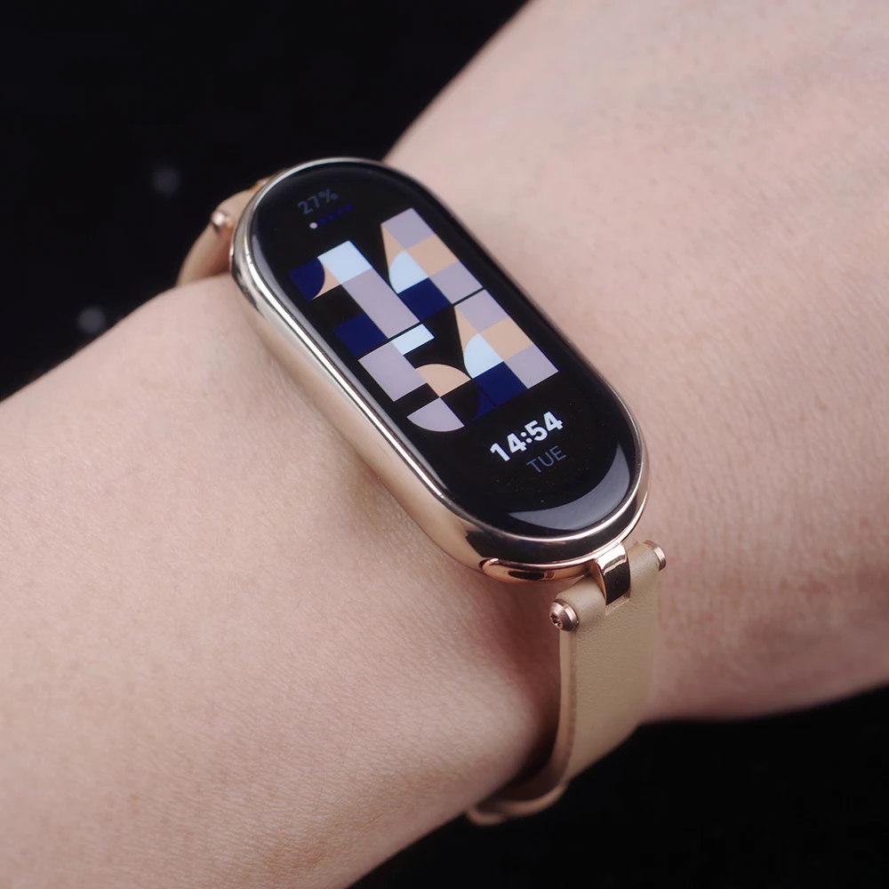 Correa Mi Band 9 8 7 6 5 43 para Xiaomi Smart Band 8 pulsera NFC versión Global correa de reloj de cuero Mi 8 pulsera Miband 8 Correa