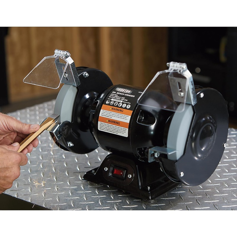 Benchtop Grinder with 6in. Wheel, 2.1 Amps, 1/2 HP, 3560 RPM Max. Speed, Model# BG115-6L