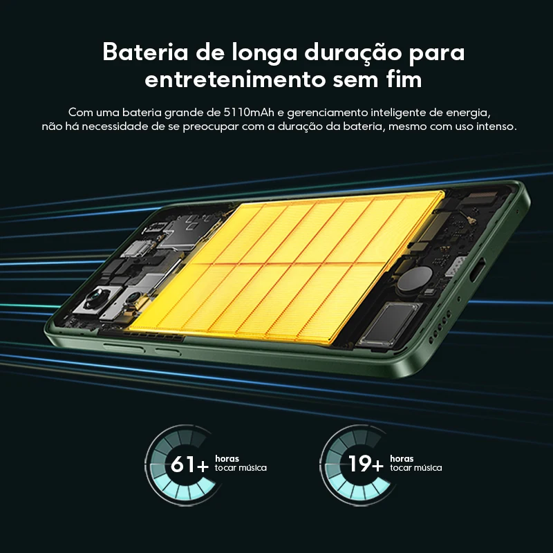 【Marca +】POCO M7 Pro 5G Smartphone Dimensity 7025-Ultra 50MP câmera Sony com OIS 120Hz AMOLED Display 5110mAh Bateria NFC