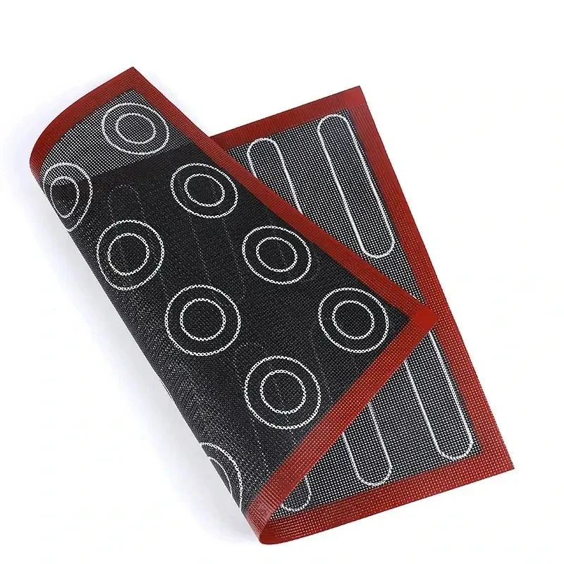 Tapete de cozimento de silicone perfurado antiaderente, 2 peças, forro de folha de forno para macaron, biscoitos, pastelaria, padaria, ferramentas de cozimento ao ar livre