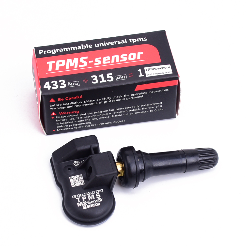 Датчики TPMS MX-сенсор 2 в 1, TPS218, металлический резиновый стержень, программируемый ввинчиваемый датчик контроля давления в шинах TS408 TS600 TS508