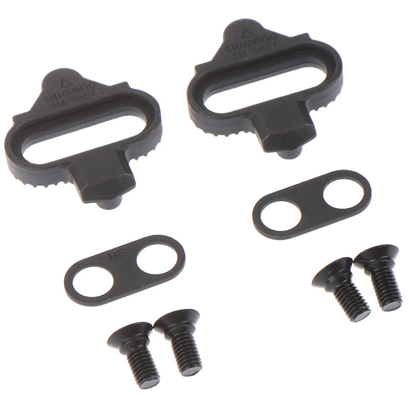 2 Bàn Đạp Cleats Shimano SM-SH51 SPD Phát Hành Đĩa Đơn Xe Đạp Cho PD-M959 M647 M646 M545 M424
