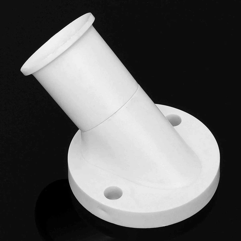 AC 250V 4A White E27 Lamp Base Socket 45 Degree Angle Oblique Screw Plastic Light Bulb Base Wall Lamp Holders Adapter Converter