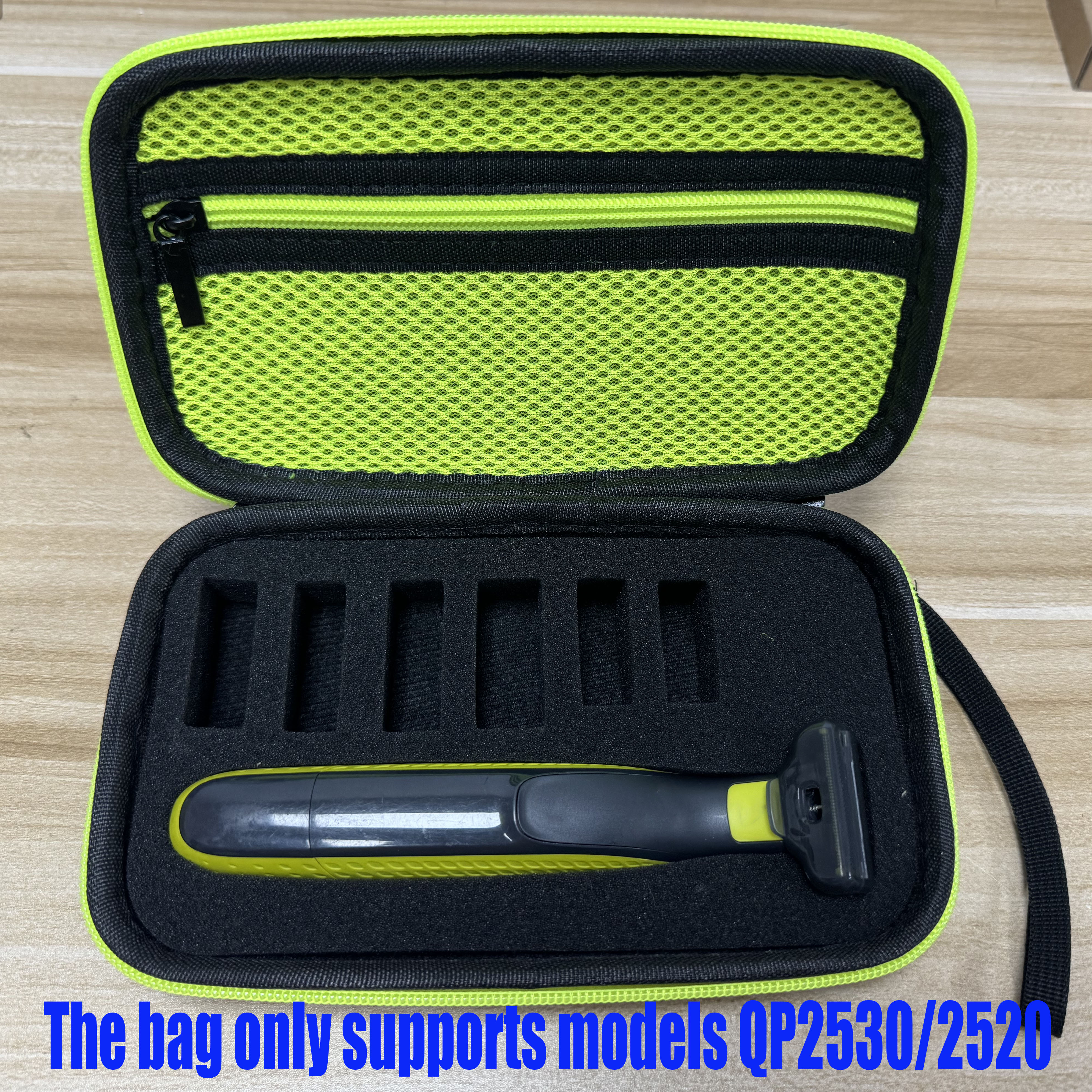 Nuevo cabezal de afeitadora de cuchilla de repuesto para una hoja y una hoja QP-2520/2530/2630/6510/6520/2523 bolsa de almacenamiento solo admite QP-2530/2520