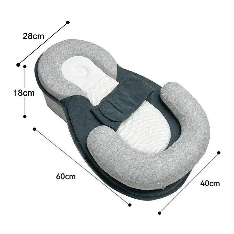 Cotton U-Shaped Baby Lounge Chair Soft Baby Pillow Feeding Support Wedge Nursing Pillow Anti Overflow Slope Pillow Cushion 0-12M