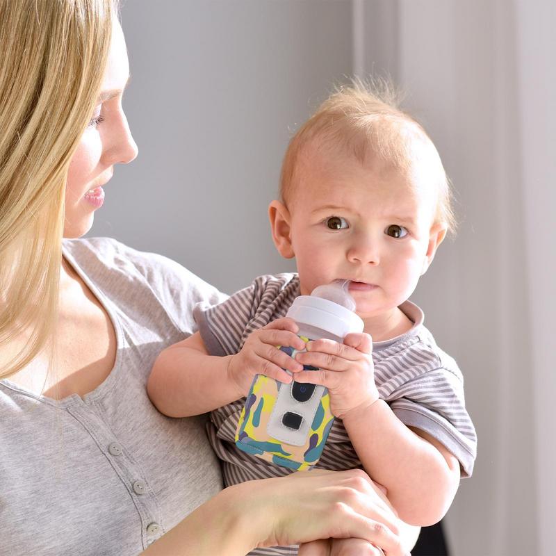 ポータブル哺乳瓶ウォーマーデジタル USB ボトルウォーマーミルクウォーマー 5 ギア温度ボトルバッグ調節可能なヒートキーパー