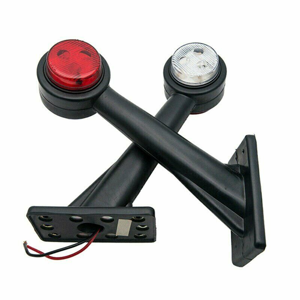 2xLED サイドアウトラインストークマーカーライトランプサイドマーカーライトトレーラートラックカーバンランプ 12-24V