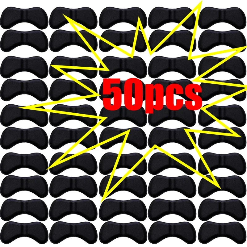 แผ่นรองในรองเท้า50ชิ้นแผ่นปะติด Relief ปวดป้องกันการสึกหรอแผ่นรองหลังเพื่อปกป้องส้นเท้าแผ่นรองรองเท้า