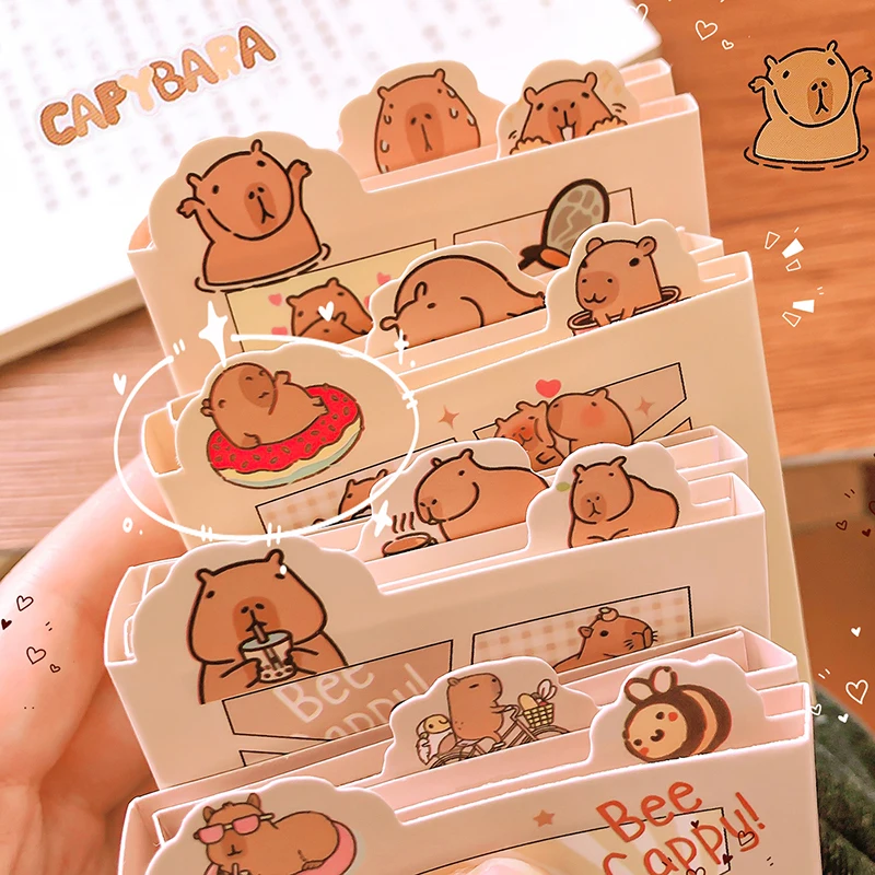 kawaii Stationery office accessories School supplies Mini Portable Notebook small Notepad For Daily Notes capybara memo pads