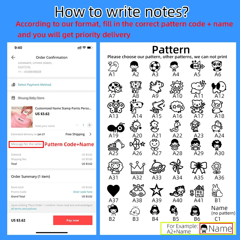 Custom-Made ชื่อเด็กแสตมป์ DIY สำหรับเด็กชื่อซีลนักเรียนเสื้อผ้า Chapter จางหายความปลอดภัยชื่อสติกเกอร์แสตมป์