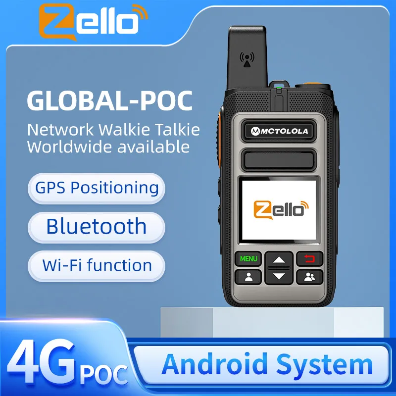 MOTOLOLA Zello poc drahtlose Fernbedienung Walkie Talkie Sim Handheld 4G 3G 2G Android Bluetooth Walkie Talkie Wifi GPS gl