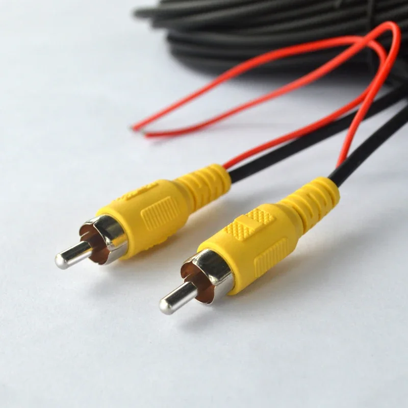 QXNY 6M Video Cable for Reverse Backup Camera Car Rear View Parking Universal Wire Match with Multimedia Monitor with Power