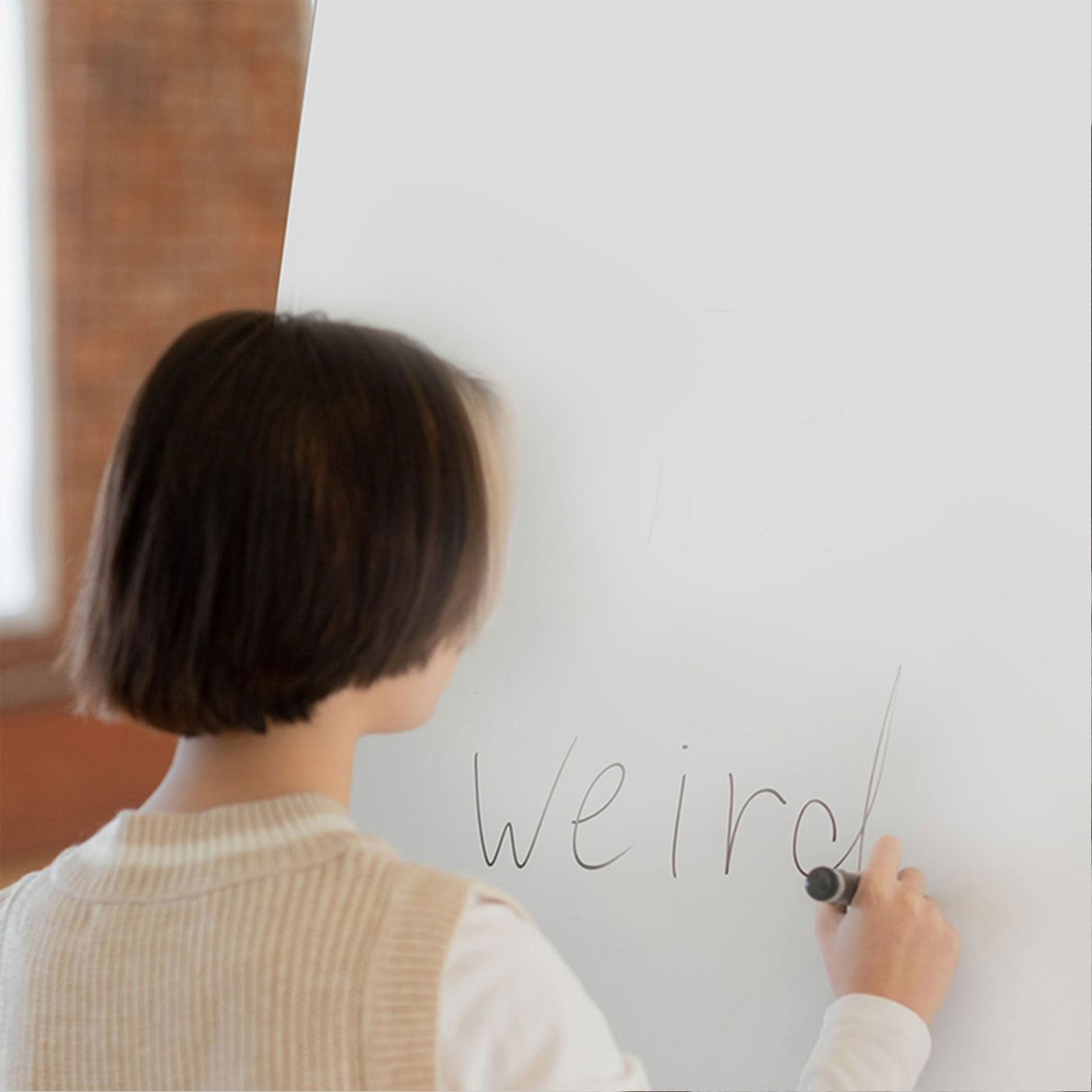 Dry Erase Board Wall Sticker - Premium Static Cling, No Damage To Wall, Easy To Clean And Reuse - Perfect For Home, School And