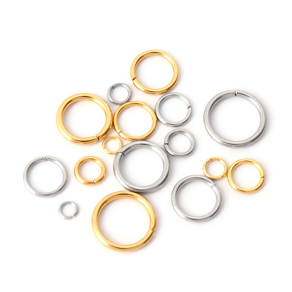 100-200 Chiếc Cấp Mở Nhảy Nhẫn Chia Nhẫn Kết Nối Cho Tự Làm Trang Sức Tìm Làm Phụ Kiện Bán Buôn Đồ Dùng